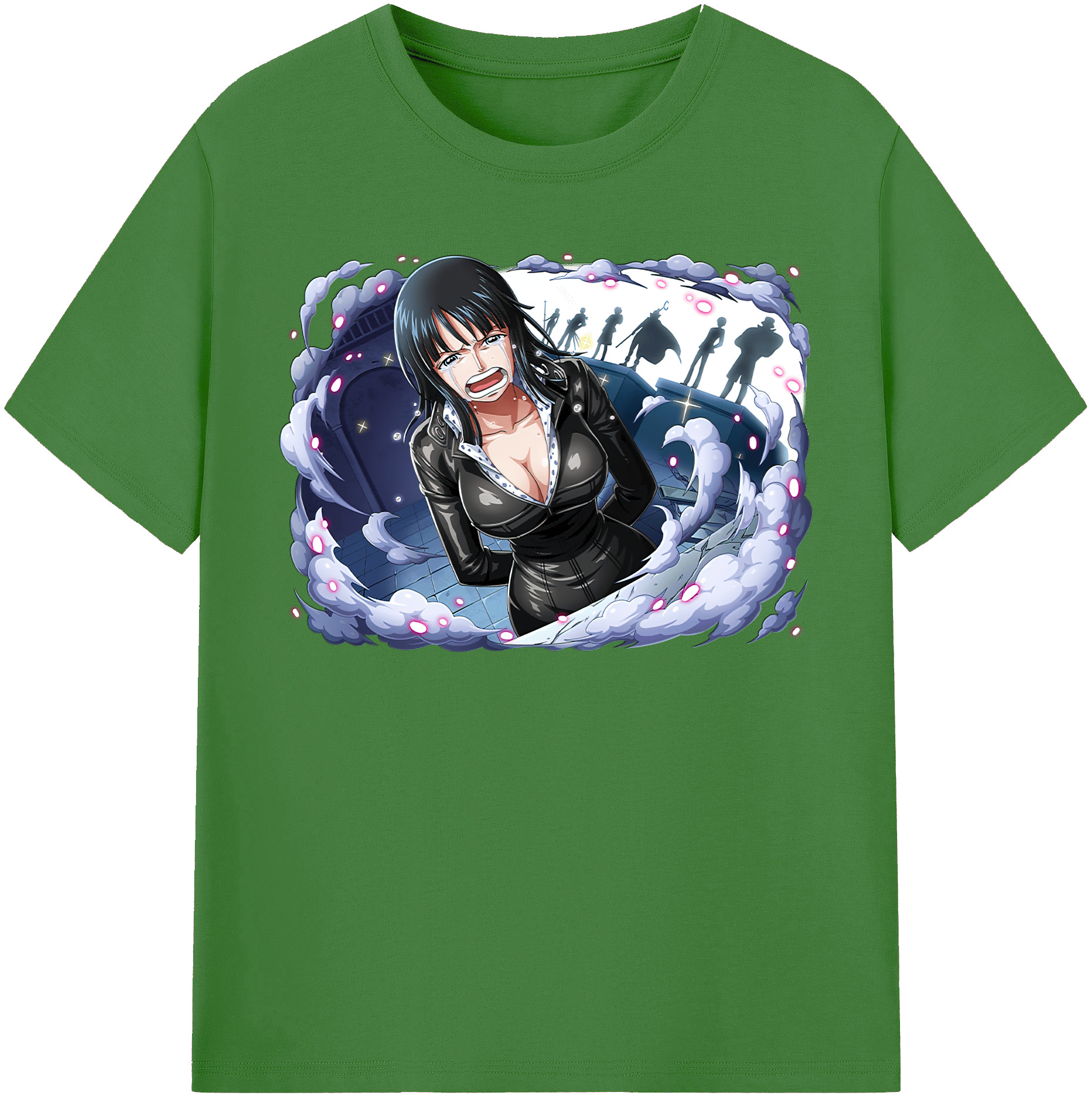 ワンピース ニコ・ロビン ONE PIECE Nico Robin レディースカジュアルプリントTシャツ（綿100％）